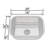 20'' L Single Bowl Stainless Steel Kitchen Sink