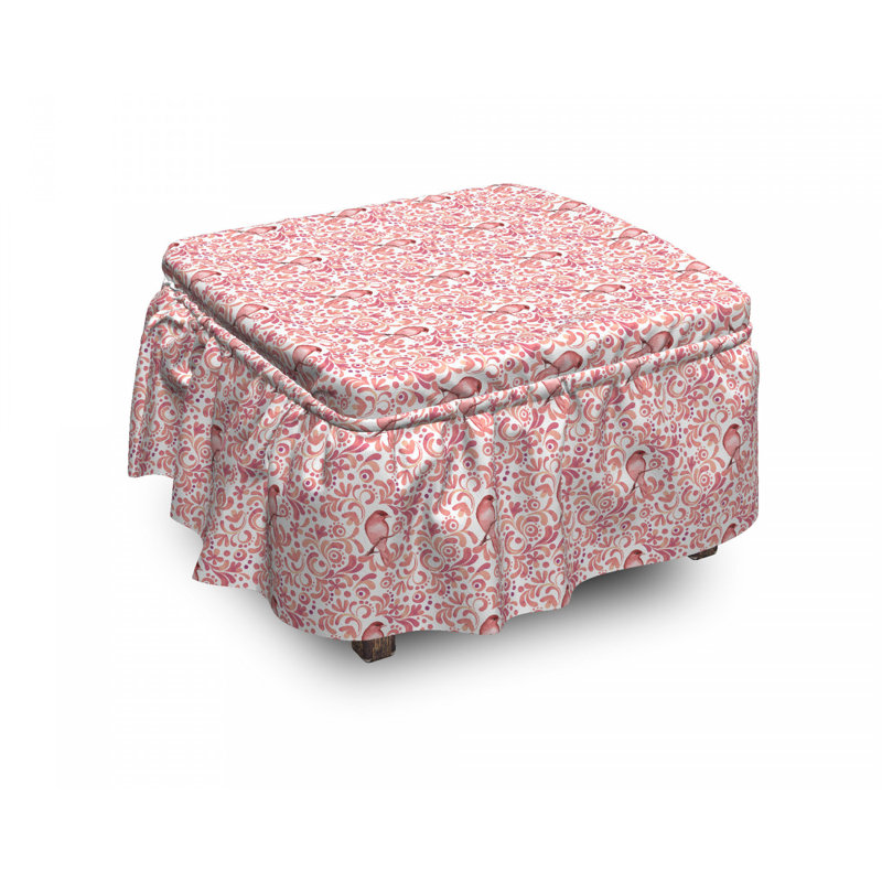 Box Cushion Ottoman Slipcover