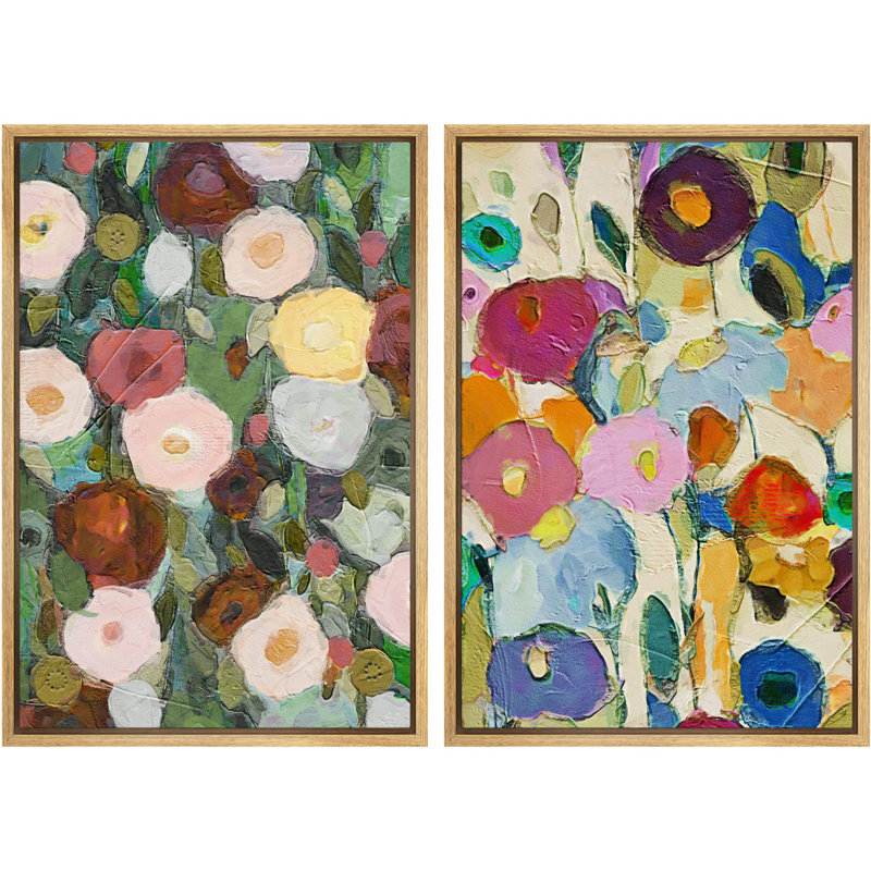Abstrait marguerite coquelicot abstrait fleur collage nature sauvage, Noir, H 24 po x l 16 po