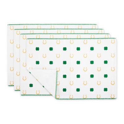 Ensemble de napperons en coton 4 pièces Anamda