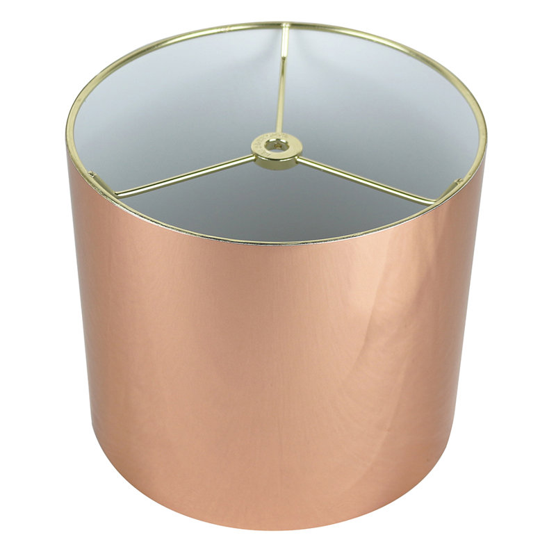 Abat-jour tambour en plastique 7 "H (araignée), Cuivre