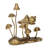 Hareton Cast Iron Gold Mushroom Table Accent
