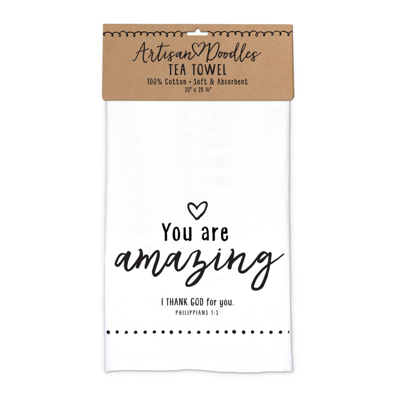 Torchon Artisan Doodles Amazing White