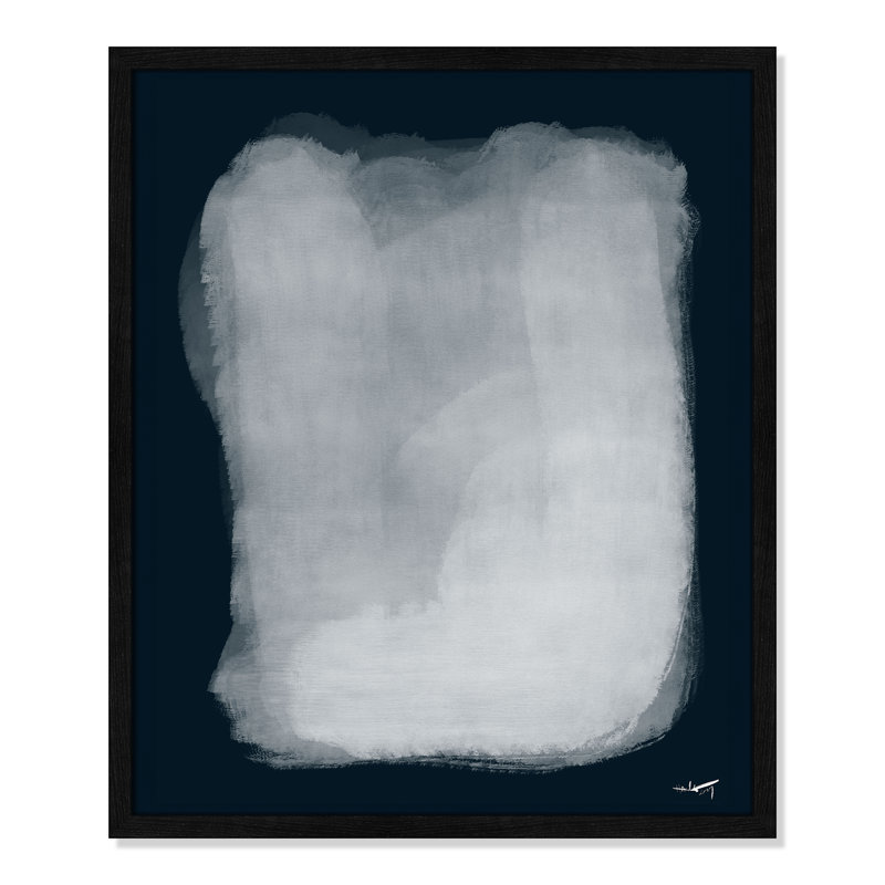Calme 001, reproduction par A.Atelier, H 25,5 po x l 21,5 po x P 0,75 po, Impression encadrée noire sans passe-partout