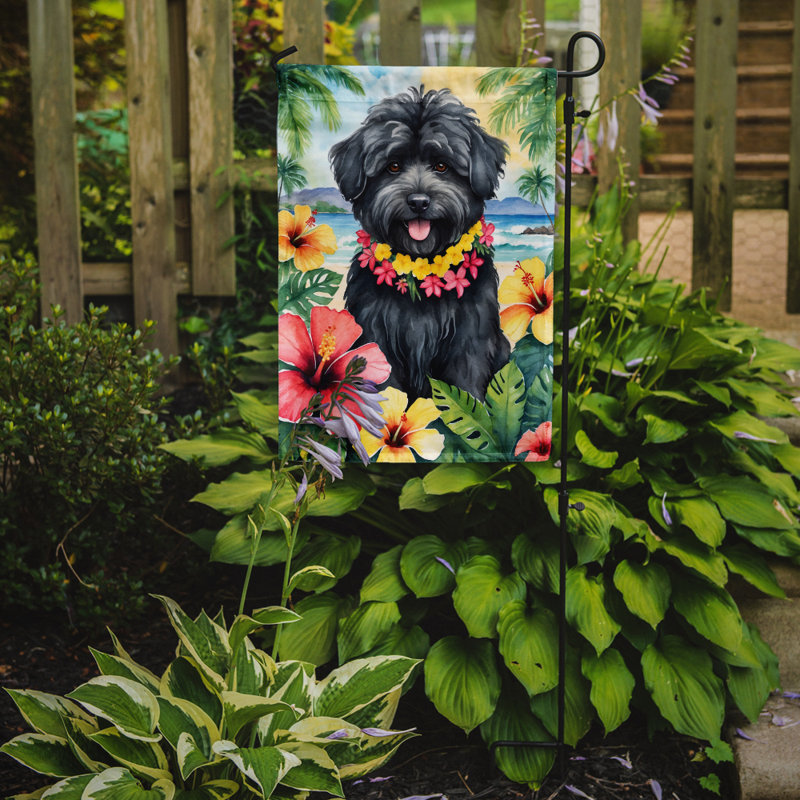 Drapeau de jardin en polyester double face H 15,5 po x l 11,25 po