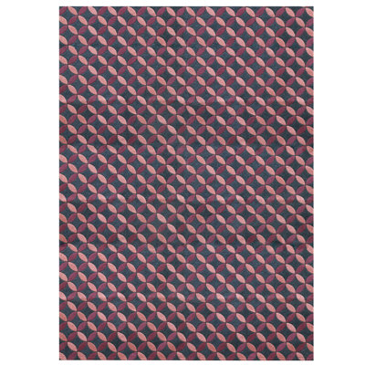 Aladdin Geometric Area Rug in Pink