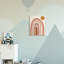Désert soleil arc-en-ciel doux paysage beige-91020613-91020615