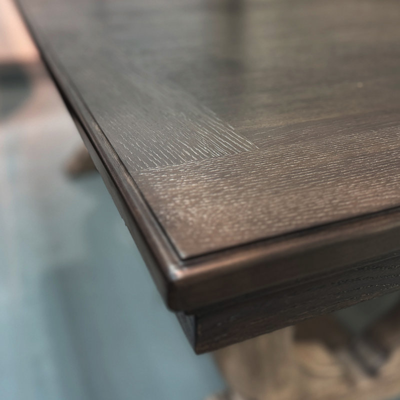 Ahmani 84" W Rectangular Wood Dining Table
