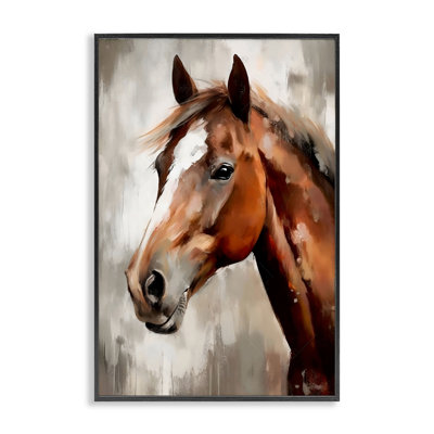 Portrait de poney au chocolat, estampe numérique, design by Creative Studio