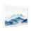 «Winter Blue and White Mountain Majesty II - Landscape Mountains», reproduction sur toile