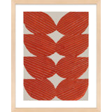 Blue Chevron By Andrea Stokes - Framed Wall Art