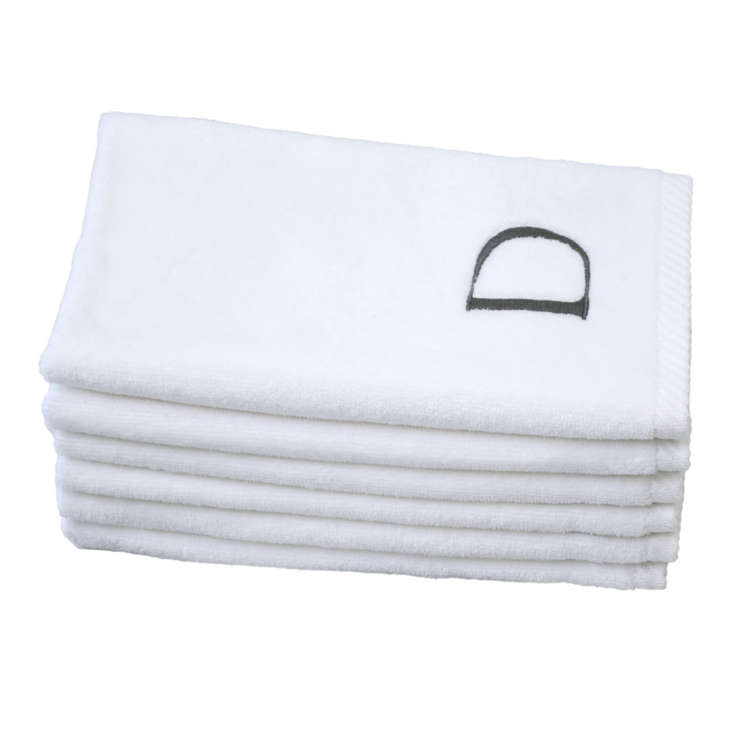 Donica Monogram Turkish Cotton Fingertip Guest Towel Set (Set of 6) Winston Porter 