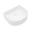 Lavabo de salle de bain en céramique blanche 15,69 "X 13,69"