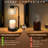 Warm candle lamp with timer for table and sofa with timer black-1231636762