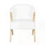 Modern Accent Chair with Upholstery and Solid Wood Frame
