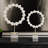 Dimetra Set of 2 PREVISE Statuary in White, Iron and Crystal 15 and 18" Resin Decorative Objects