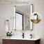 28 po X 36 po Miroir de salle de bain à DEL avec fonction pivotante, éclairage à intensité variable et fonction mémoire-8321711-8321708