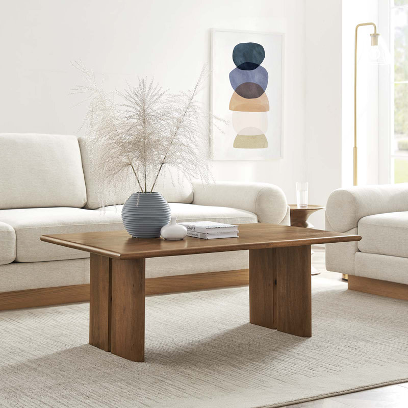 Table basse Amistad Wood par Modway, Noyer