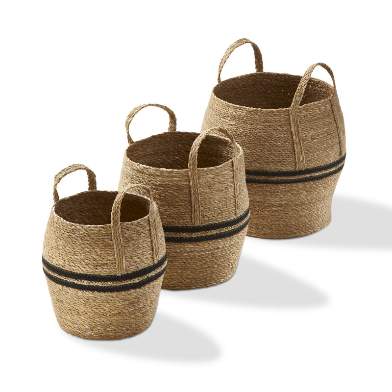  Stripe Basket S/3
