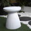Table d'appoint de salon moderne - H 18,1 po, table de bout décorative de jardin