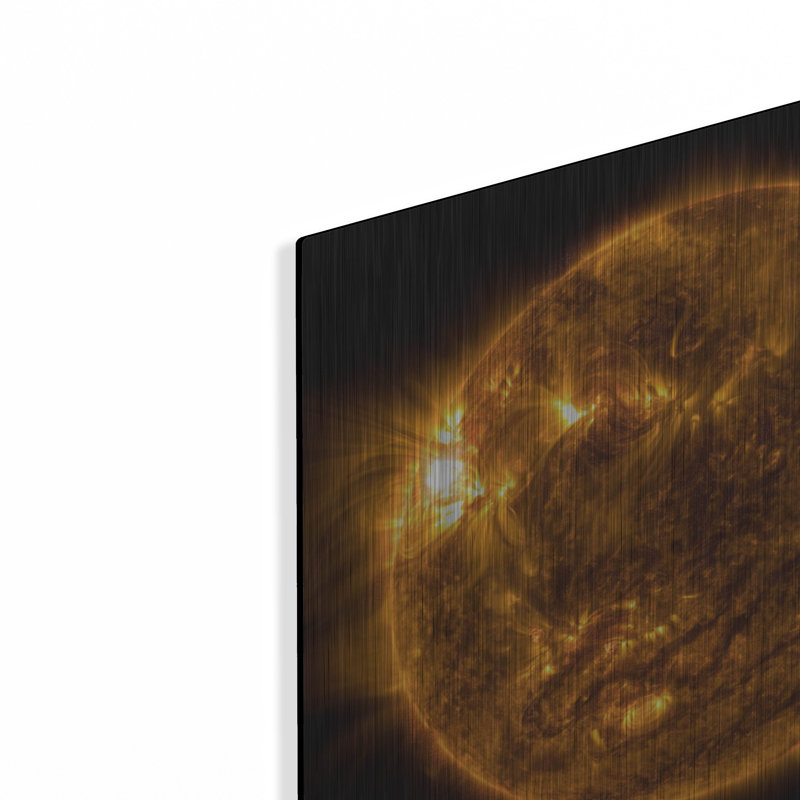 «The Sun», art mural en métal, H 12 po x l 12 po