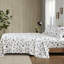 Drap-housse 4 pièces avec imprimé arbres et camions, flanelle 100% coton, brossé des deux côtés pour une sensation de velours, simple / double jusqu'à 12 po, 3 pièces avec graphiques, matelas élastiques, grand / très grand