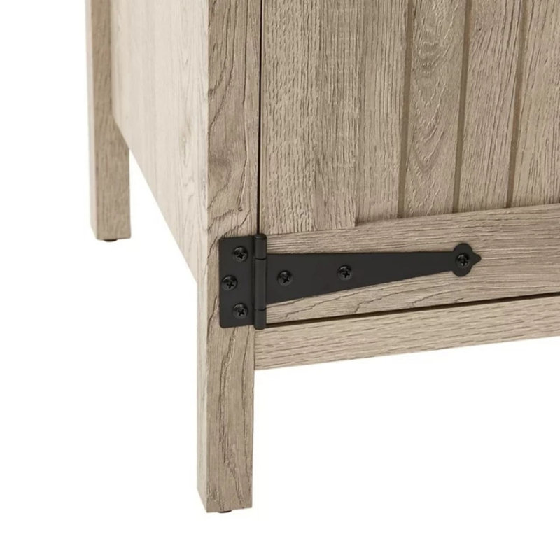 Crédence de rangement Midlothian, Gris rustique
