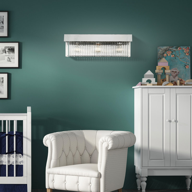 Barre d'éclairage de salle de bain 3 lumières Bamey, Chrome poli