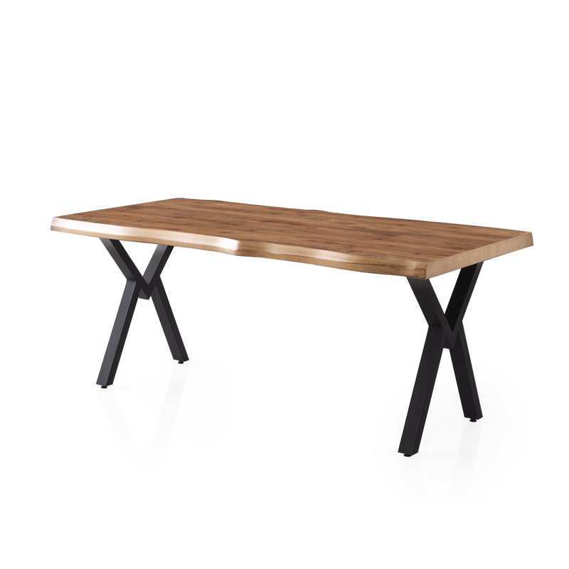Ferro Beech Dining Table, Walnut