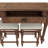 Ludin Brown Console Table With 3 Stools