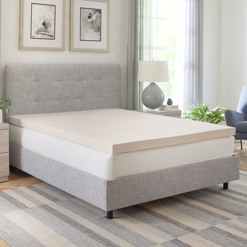 Surmatelas en mousse viscoélastique infusée de cuivre 3 pouces - très grand, Lit simple