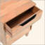 Table de chevet en bois naturel