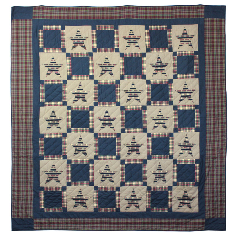 Courtepointe Tartan Star Star, Courtepointe très grand super