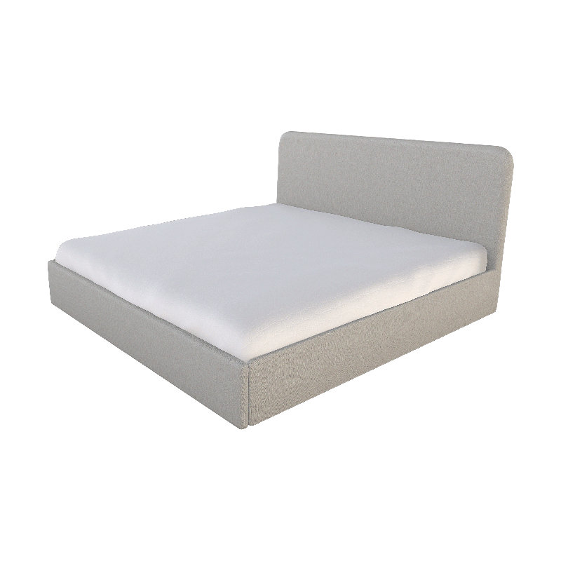 Detroit Solid Wood Bed, Twin, Off The Press Ash