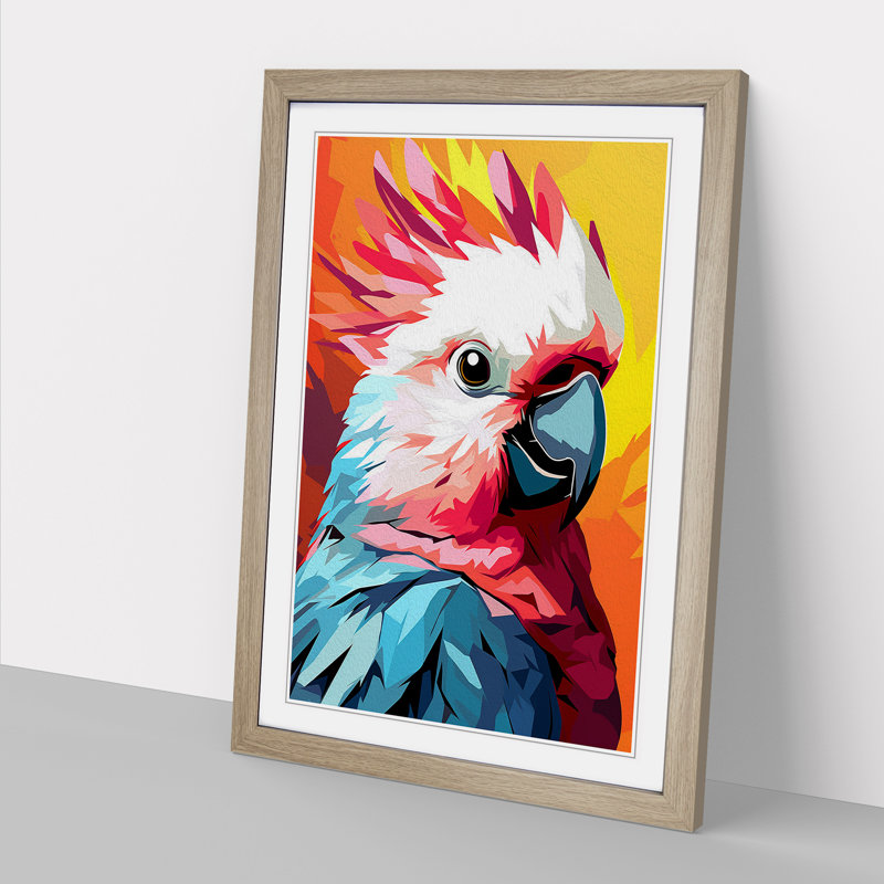 Single Picture Frame Print on Wood, Oak Framed, 64cm H x 46cm W