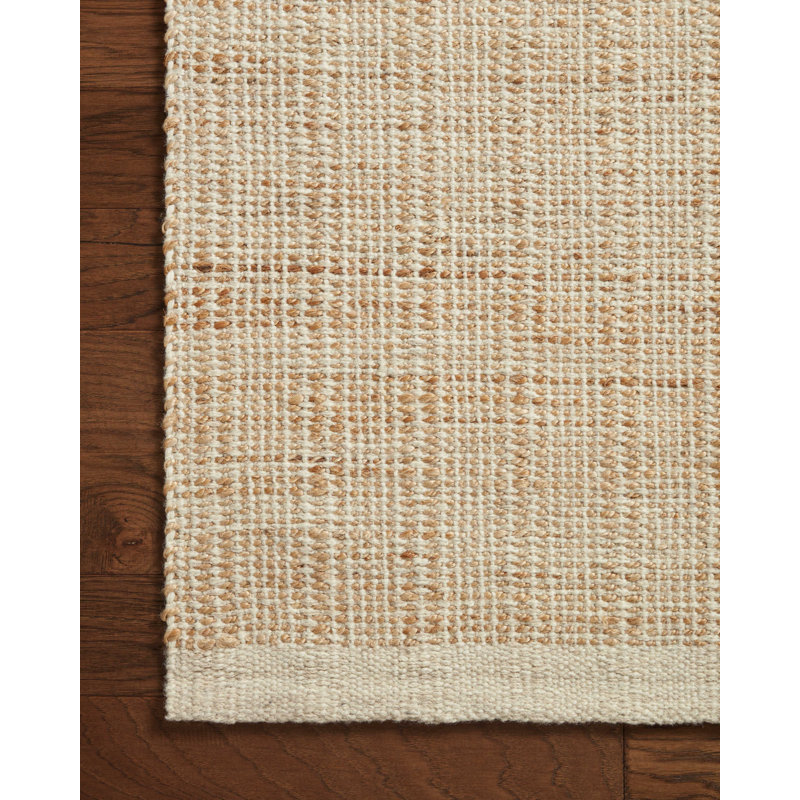 Tapis ivoire / naturel Jean Stoffer x Loloi Cornwall, Rectangle 9 pi 3 po x 13 pi
