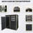 5X3ft Resin Outdoor Storage Shed Kit-Perfect To Store Patio Furniture-126590459