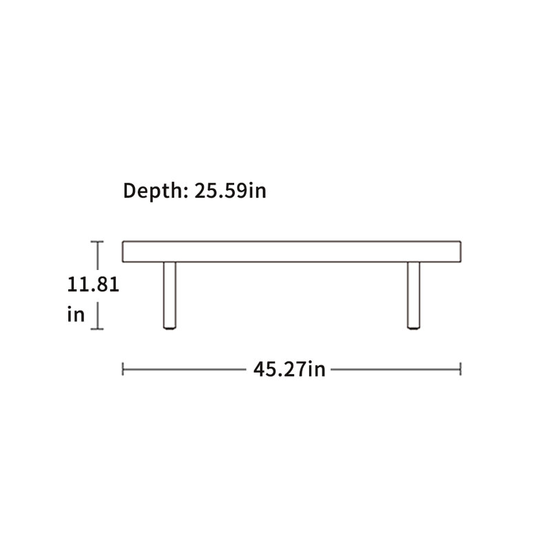 Table basse simple et facile à nettoyer, Brun