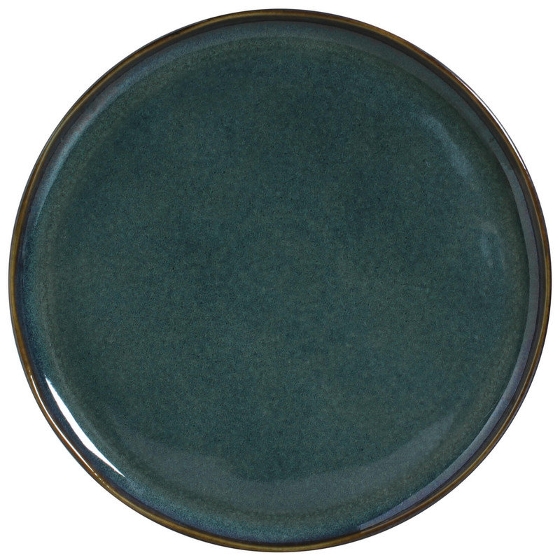 Assiette plate en grès de 11,42 po Oceano Commercial