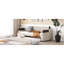 Lit de jour simple avec rangement et lit gigogne Design Beige