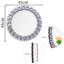 Freelon Crystal Framed Wall Accent Mirror 45x45CM
