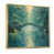 Toile avec cadre flottant or