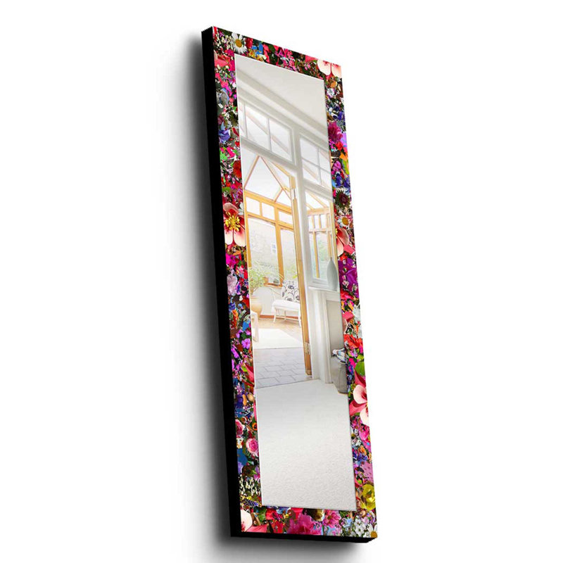 Armijo Wood Flat Wall Mirror