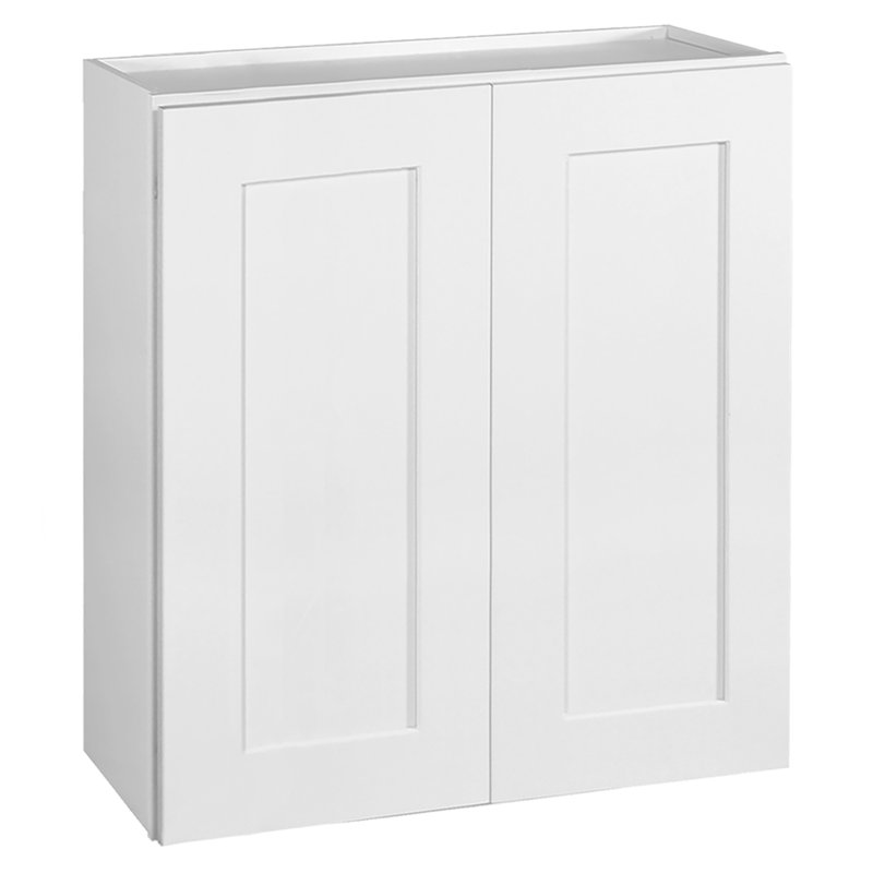 Armoire de cuisine style Shaker de Design House Brookings (prête à assembler), Blanc, H 30 po x l 27 po