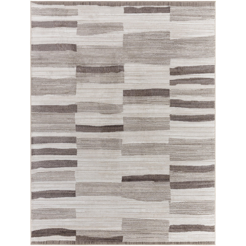 Striped Indoor Rug, Rectangle 7'10" x 10'