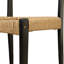 Chaises de patio en bois massif de style Mid-Century avec siège en osier tissé à la main Ziven-133533941