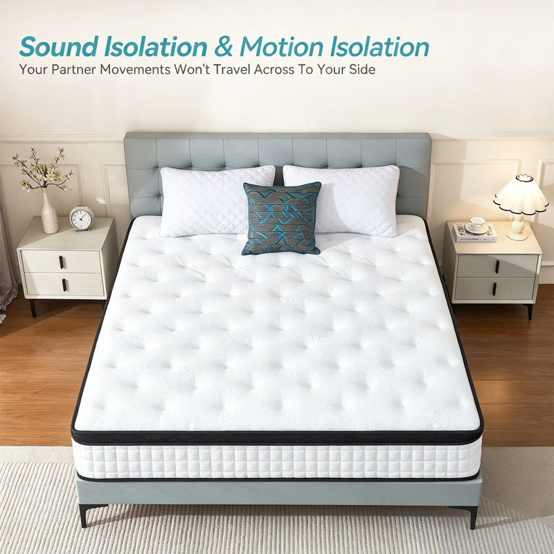 28cm 9-Zone Gel Memory Foam Pocket Sprung Mattress, Small Double(120x190x28cm)