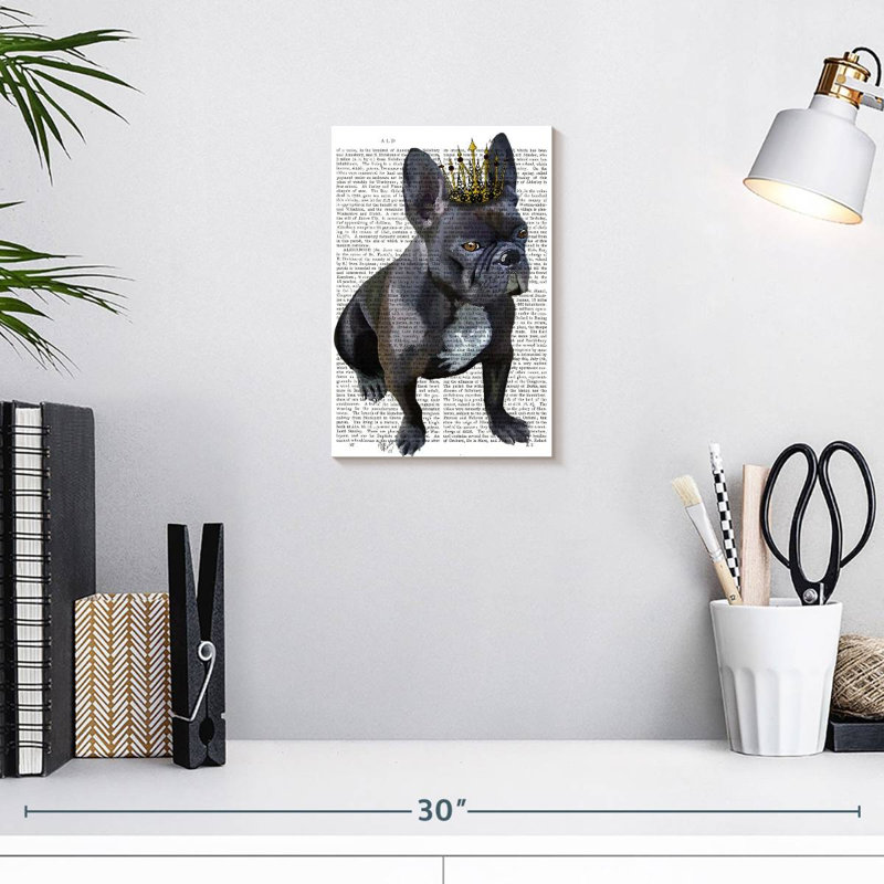 Bouledogue français Brampt, H 12 po x l 8 po