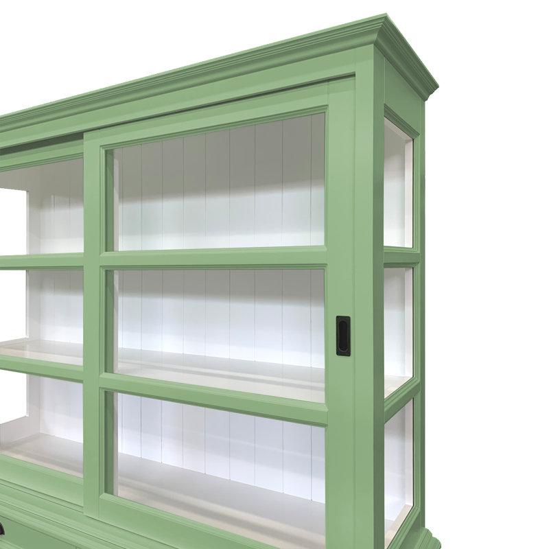 Baya Display Cabinet, Pale Green