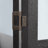 Lighted Corner Curio Cabinet With Tempered Glass Doors & Shelves - Elegant Oak Display Storage For Living Room & Bedroom Decor-BLACK-125126761